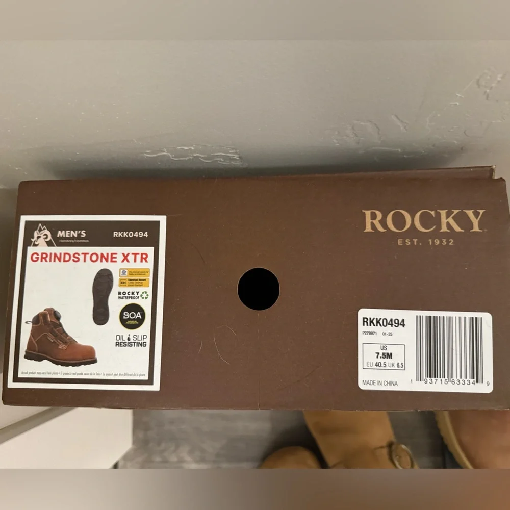 Rocky Men’s Brown Boots - Picture 5 of 5